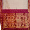 Gadwal  Pattu Saree - Halfwhite colour GPT-11 - Click here to View more details about this Product