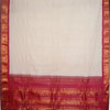 Half White Colour Gadwal Cotton Saree GCS-3 - Click here to View more details about this Product