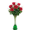 Vase with six long stemmed Roses - Click here to View more details about this Product
