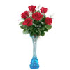Vase with six long stemmed Roses - Click here to View more details about this Product