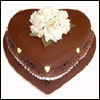 Dark Heart Shape Cake  - Fresh Cream Cake - Click here to View more details about this Product