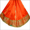 Designer  Orange Pattu Parikini with contrast border - Click here to View more details about this Product