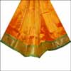 Golden Yellow Pattu Parikini with contrast border PPS-13 - Click here to View more details about this Product