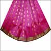 Pink Pattu Parikini with contrast border BVR-17 - Click here to View more details about this Product