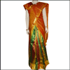 Multicolor Pattu Parikini-Ooni Set with Mustard Border (NSS-55) - Click here to View more details about this Product
