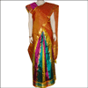 Multicolor Pattu Parikini-Ooni Set with Mustard Border (NSS-50) - Click here to View more details about this Product