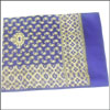 Shawl with Golden Jari - Blue - Click here to View more details about this Product