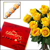 Flowers n Pearl Rakhi - Click here to View more details about this Product