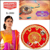 Fancy Thali with Gift Voucher - Click here to View more details about this Product