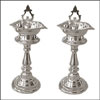 Two Silver Diyas - JD82 - Click here to View more details about this Product