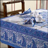 Set of Hand Block Printed Table Cover with 6 Napkins - Click here to View more details about this Product