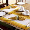 Set of Dyed Table Mats with 6 Napkins - Click here to View more details about this Product