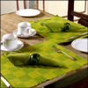 Set of Dyed Table Mats with 6 Napkins - Click here to View more details about this Product