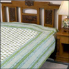 Hand Block Sanganeri Print Cotton Bedsheet - Click here to View more details about this Product