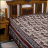 Hand Block Printed Bedsheet with Discharge Dying - Click here to View more details about this Product