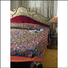 Cotton Bedcover - Blue Aari Embroidery - Click here to View more details about this Product