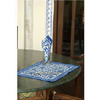 Mat and Napkin set in Cotton with Sanganeri Print - Click here to View more details about this Product