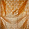 Light Mustard  Fancy silk Saree with Kicha Alfi work ( SNG-18) - Click here to View more details about this Product