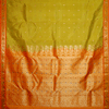 Parrotgreen with Orange Border Kanjeevaram Silk Saree (DSA-19) - Click here to View more details about this Product