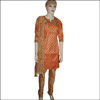 Orange N Copper color gold embroidery work dress- FD-14 - Click here to View more details about this Product