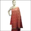 Peach color 60gms Georgete Embroidery Saree (ACS-8) - Click here to View more details about this Product
