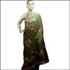PesaraGreen color 60gms Georgete Embroidery Saree (ACS-9) - Click here to View more details about this Product