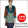 Semistitched  Cotton Dress Material -MXD-12 (Discount 10%) - Click here to View more details about this Product