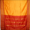 Naryanpet Pattu Saree NPS-1( Mustard with Maroon Border) - Click here to View more details about this Product