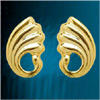 Gold Earrings - Collection  G  ( Wt - 1.36  grams ) - Click here to View more details about this Product
