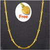 SMOKY GOLD CHAIN  WITH FREE PENDANT - Click here to View more details about this Product