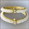 PEARL BANGLES -  FLORAL (SJPDPB 003) - Click here to View more details about this Product