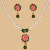 Pearl Set with Fancy Pendant - Click here to View more details about this Product