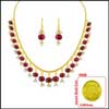 RUBY DROP GOLD SET -JPAUG-039 - Click here to View more details about this Product