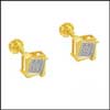 SQUARE SHAPE DAIMOND EARRINGS - JPAUG-081 - Click here to View more details about this Product