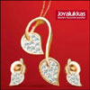Touch ME Not - Diamond Pendent with Eartops and Chain - Click here to View more details about this Product