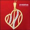 Love Heart - Diamond Pendent with Chain - Click here to View more details about this Product