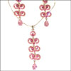 The designer jewelry set with hanging earrings - Click here to View more details about this Product