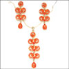 Multi colored semi precious silver plated set - Click here to View more details about this Product