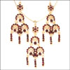 Multi colored semi precious silver plated set - Click here to View more details about this Product