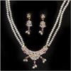 White cz stone Pearl Set - Click here to View more details about this Product