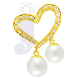 2soul 1heart diamond pendant - JPNJ-2046 - Click here to View more details about this Product
