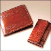 Carved Leather Wallet and key holder - Click here to View more details about this Product