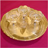 Silver Haldi Kumkum Chandan Triset - Click here to View more details about this Product
