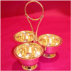 Silver Haldi Kumkum Chandan  Stand - Click here to View more details about this Product