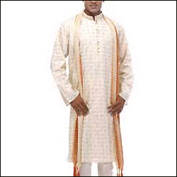 Click Here For Bigger Zoom - kurta churidar set - Cream Colour