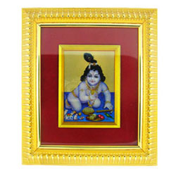 Click Here For Bigger Zoom - 24 CARAT GOLD PLATED LORD SRI  KRISHNA (JPSES9022)