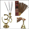 Om Diya & Incense Stand , Temple Bell and Incense box - Click here to View more details about this Product