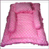 Set of 3 pillow attach with gadi - Pink - Click here to View more details about this Product
