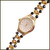 Attractive Crystal Watch (Black) - Click here to View more details about this Product