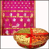 Uppada Saree +500gms of assorted dryfruits - Click here to View more details about this Product
